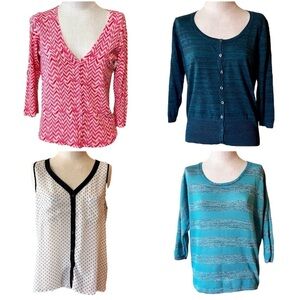 Maurices Large Lot Cardigan Tank Blouse Sweater Office Casual